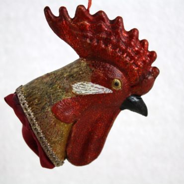 Rooster Head Candy Container, 3 1/2″ x 3″
